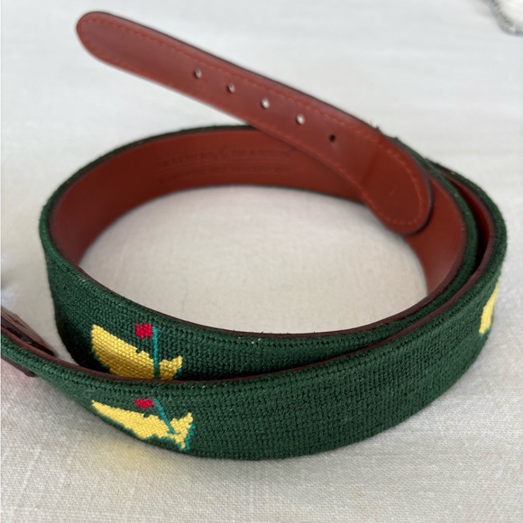 Masters Hand-stitched Needlepoint Belt